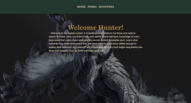 MH Wilds Codex screenshot